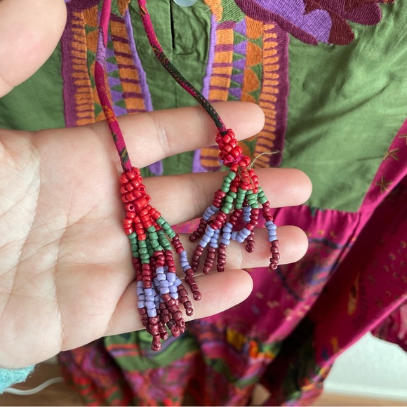 NWT FARM Rio Mixed Prints Embroidered Yoke Maxi Dress - Picture 5 of 7